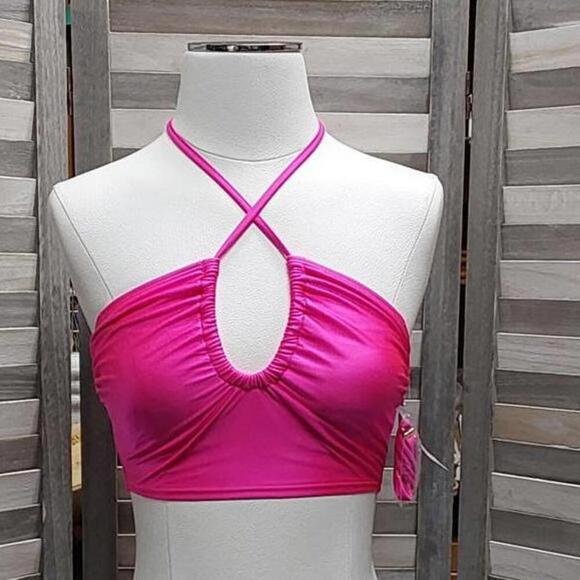 Women's Longline Wrap Halter Bikini Top | Wild Fable | Medium (8/10) - Picture 1 of 10